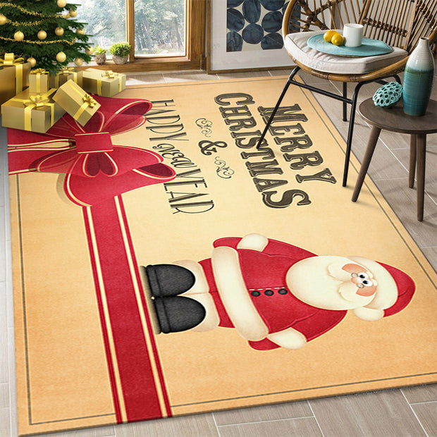 Cartoon Santa's Bedroom Is Covered With Blankets