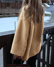 Women's Warm Winter Collarless Jacket