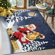 Cartoon Santa's Bedroom Is Covered With Blankets