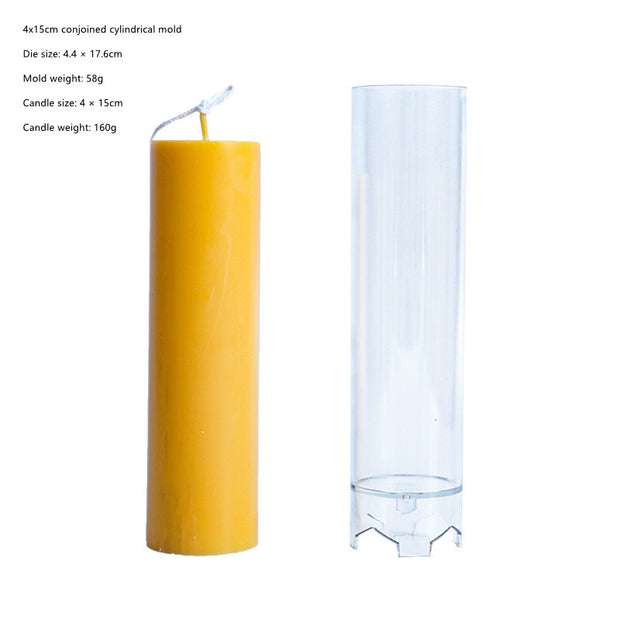 Manual Diy Plastic Mould For Cylindrical Candles